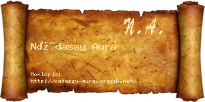 Nádassy Aura névjegykártya